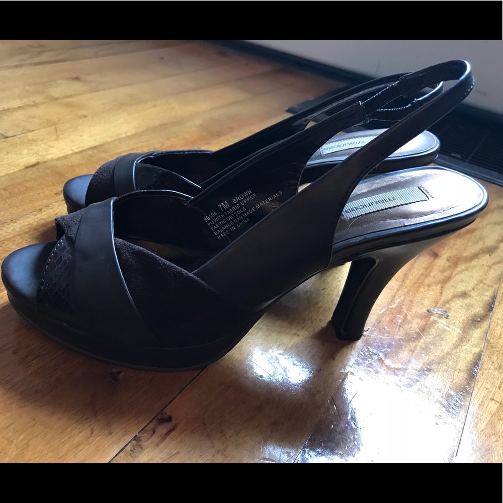 Brown heels